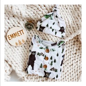 Caden Lane Brody Baby Knot Gown Set